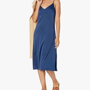 Elegant Blue Slip Dress